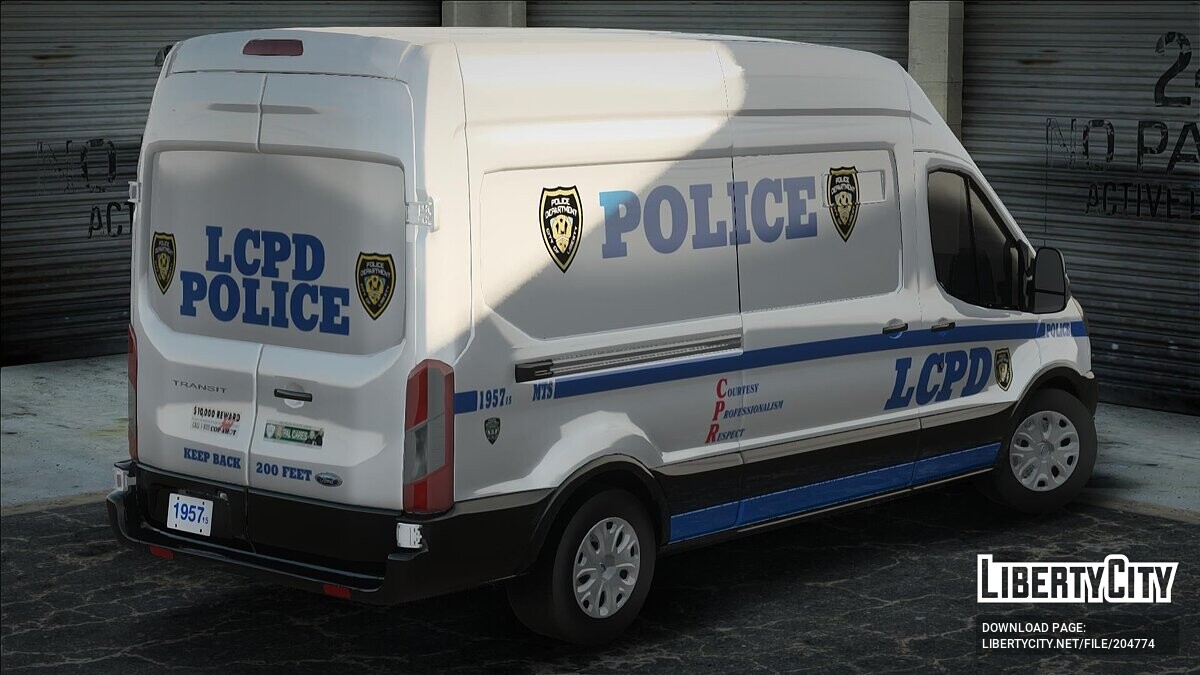 Скачать LCPD 2016 Ford Transit для GTA San Andreas