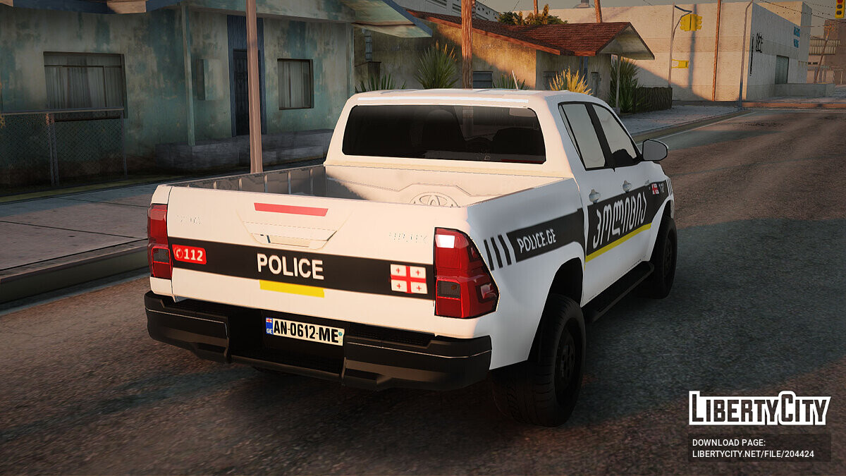 Скачать Toyota Hilux Georgia Police для GTA San Andreas