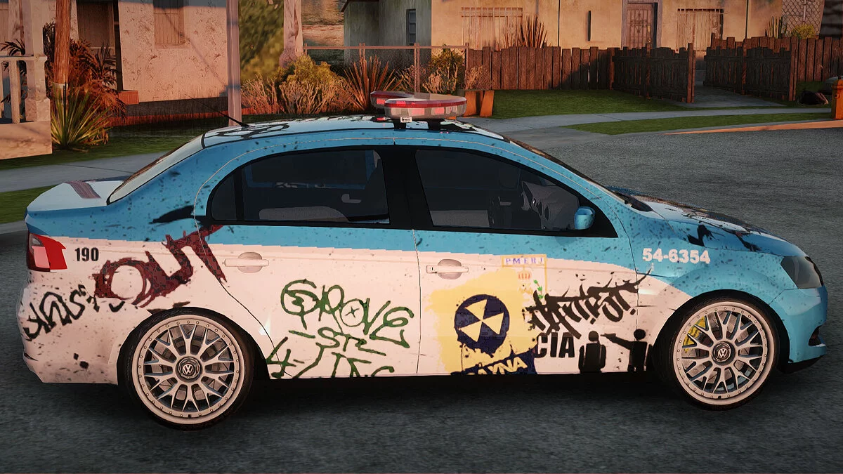 Volkswagen Voyage G6 Pmerj Graffiti / GTA San Andreas