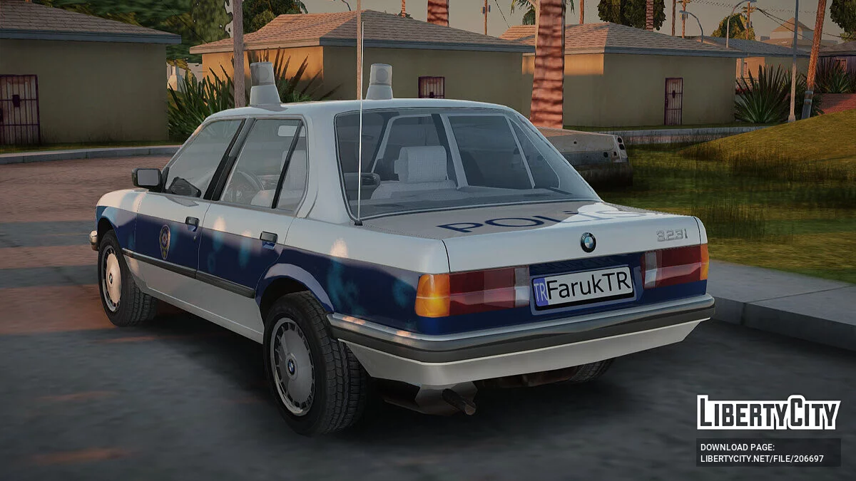 BMW 323i E30 Turkish Police / GTA San Andreas