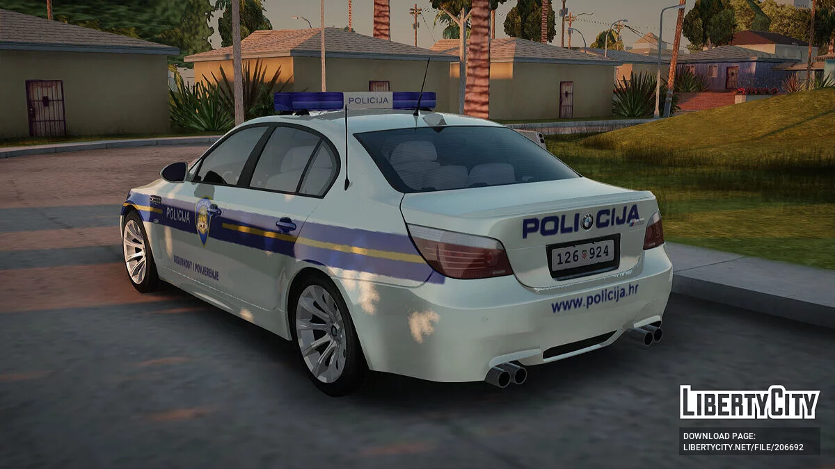 BMW M5 Croatian Police Car / GTA San Andreas
