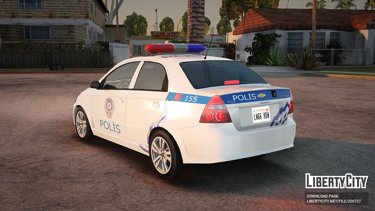 Chevrolet Aveo Turkish Police / GTA San Andreas