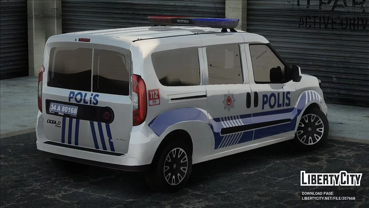 Fiat Doblo - Полиция / GTA San Andreas