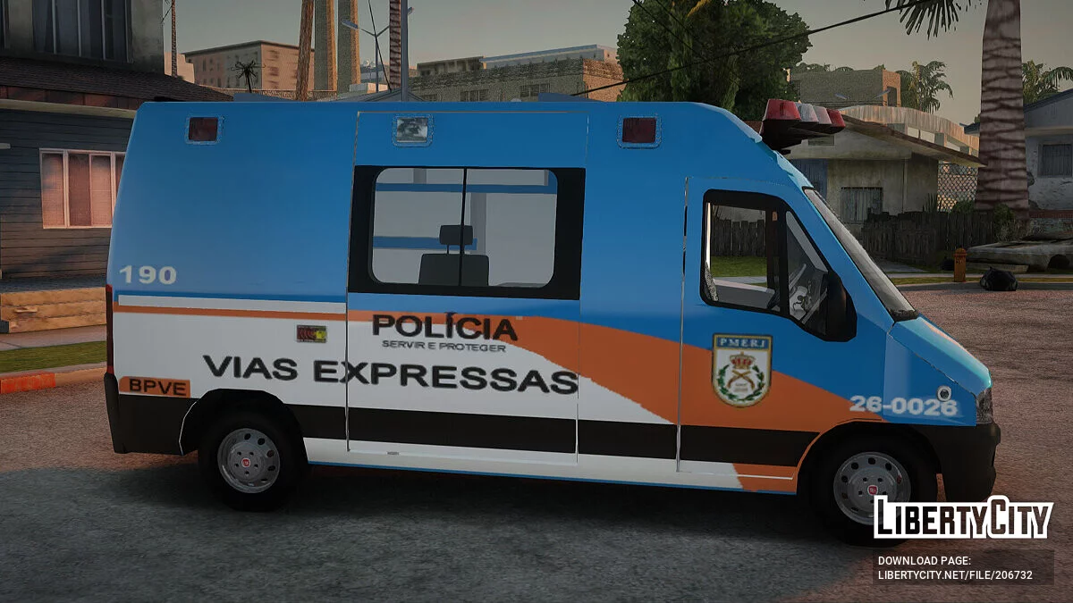 Fiat Ducato PMERJ BPVE / GTA San Andreas