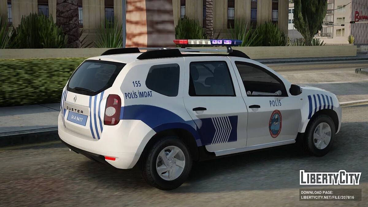 Renault Duster Turkish Police Patrol Car / GTA San Andreas