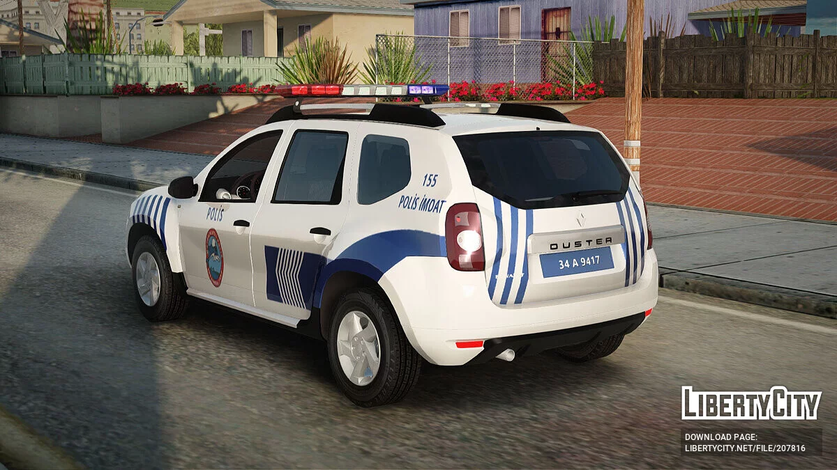 Renault Duster Turkish Police Patrol Car / GTA San Andreas
