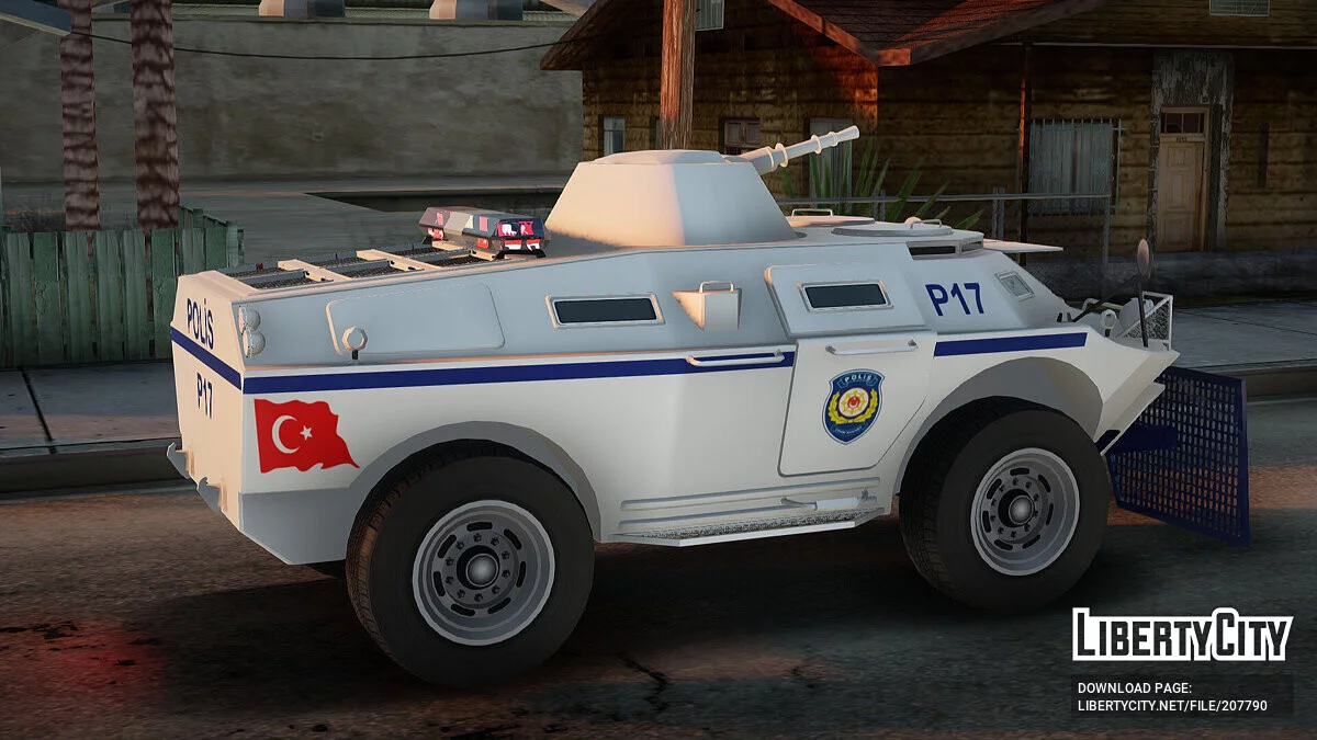 Турецкий полицейский БТР с водяной пушкой / GTA San Andreas