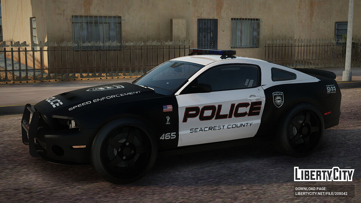 Скачать Ford Mustang GT Police для GTA San Andreas