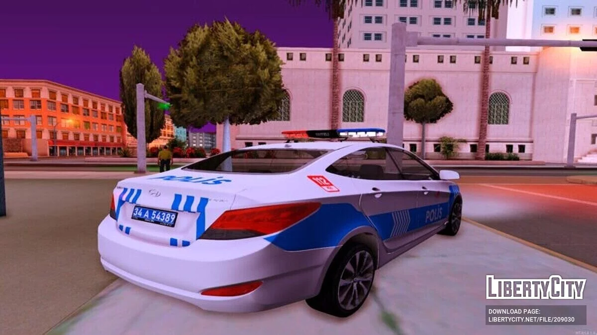 Hyundai Accent Blue - Полиция / GTA San Andreas