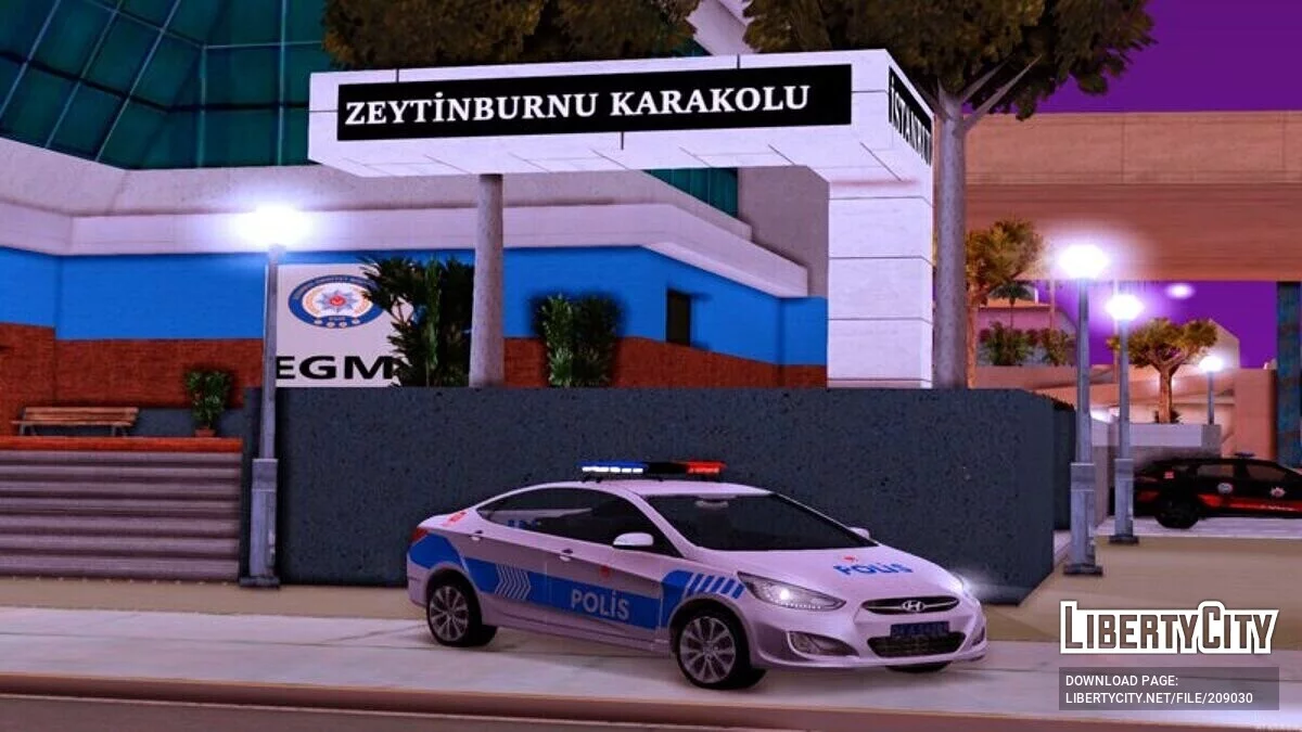 Hyundai Accent Blue - Полиция / GTA San Andreas