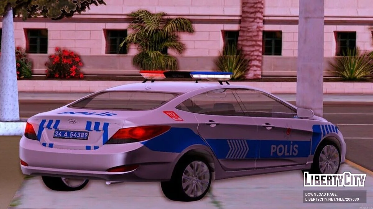 Hyundai Accent Blue - Полиция / GTA San Andreas