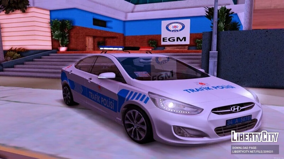 Hyundai Accent - Полиция / GTA San Andreas