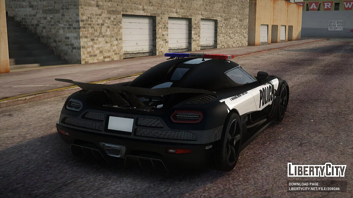 Koenigsegg Agera R Police из NFS Rivals / GTA San Andreas
