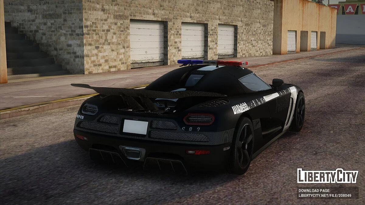 Koenigsegg Agera R Police v2.0 из NFS Rivals / GTA San Andreas