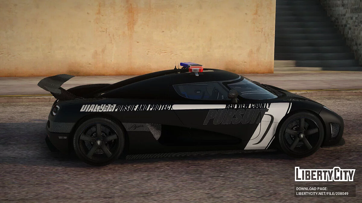 Koenigsegg Agera R Police v2.0 из NFS Rivals / GTA San Andreas