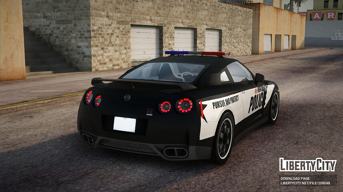 Скачать Nissan GT-R R35 Police из NFS Rivals для GTA San Andreas