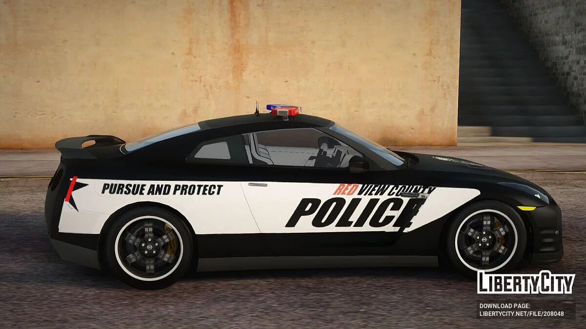 Nissan GT-R R35 Police из NFS Rivals / GTA San Andreas