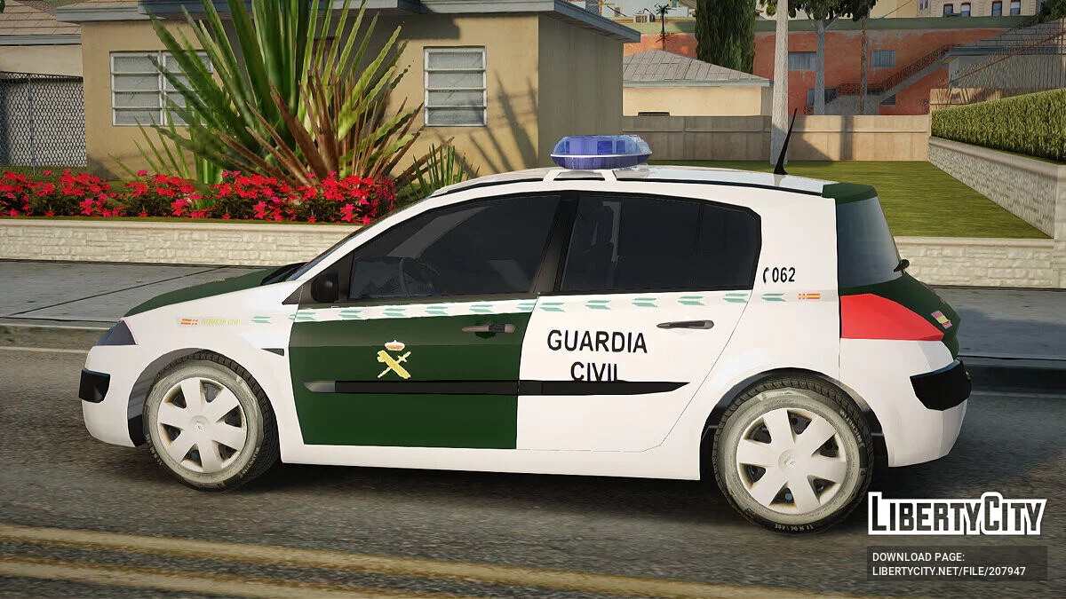 Renault Megane Guardia Civil Spanish / GTA San Andreas