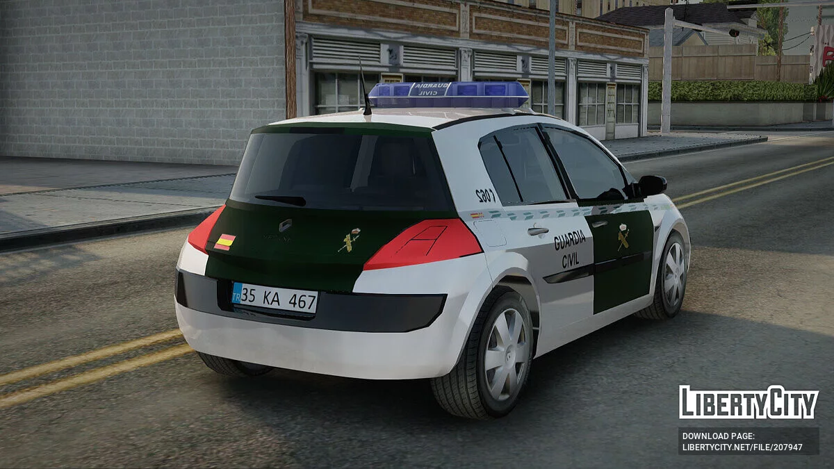 Renault Megane Guardia Civil Spanish / GTA San Andreas