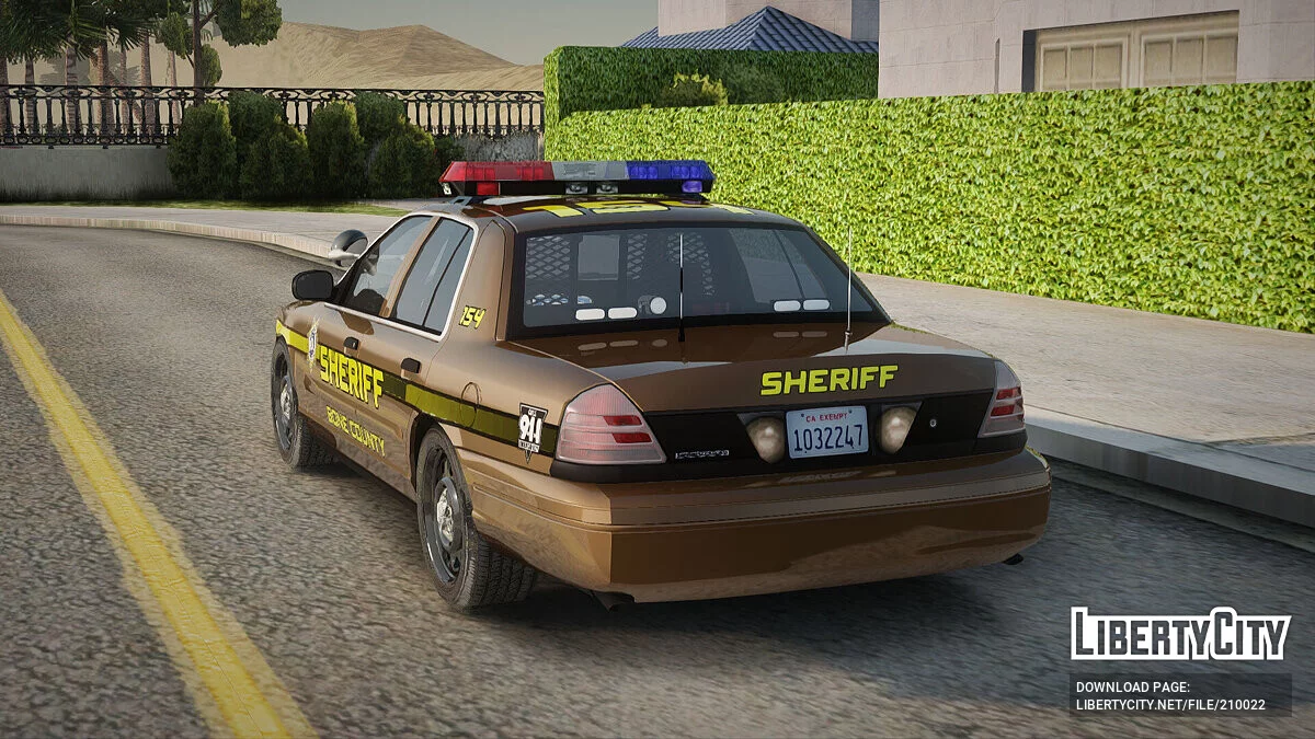 Ford Crown Victoria 2011 (Bone County Sheriff) / GTA San Andreas