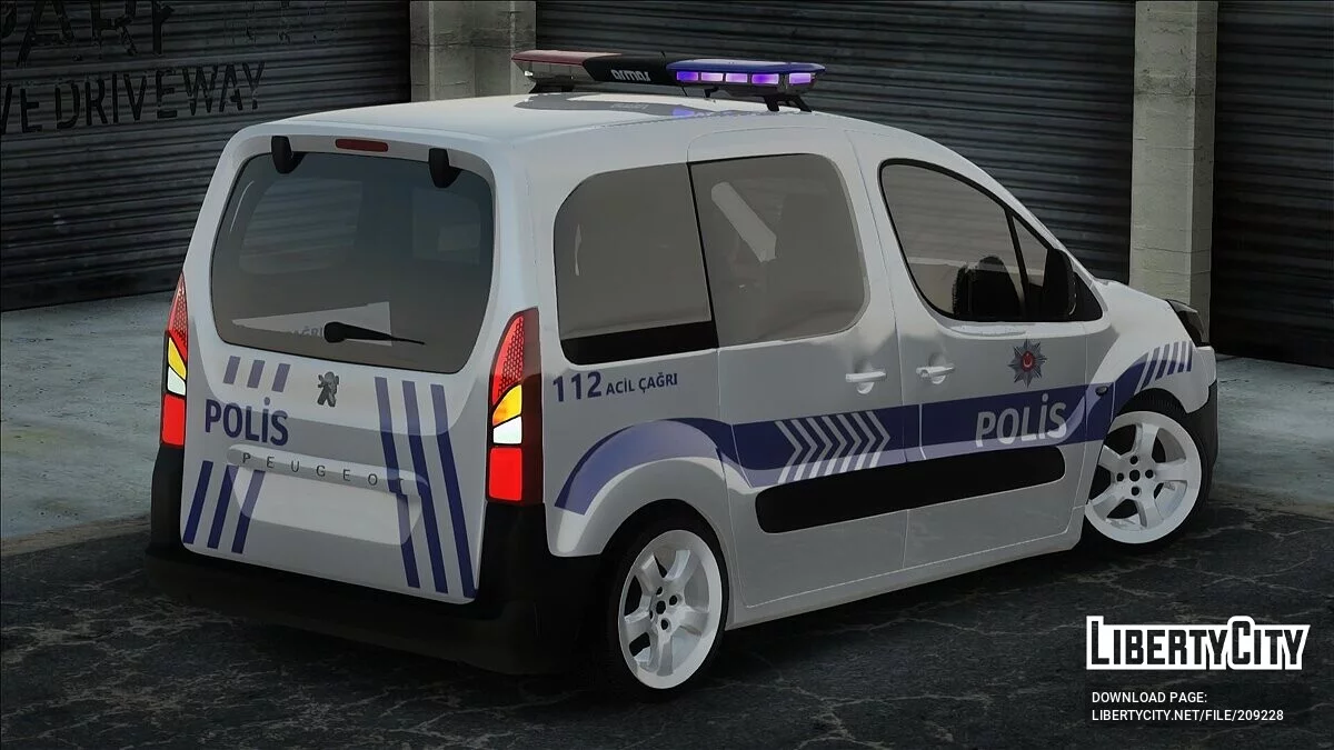 Peugeot Partner Tepee - Полиция / GTA San Andreas