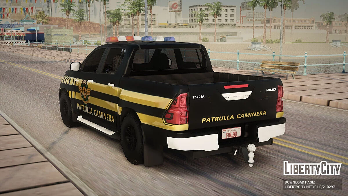 Toyota Hilux 2016 Patrulla Caminera Del Paraguay / GTA San Andreas