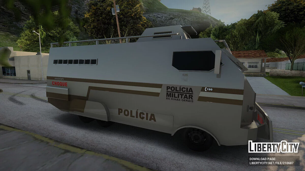 Blindado Choque PMMG Grande / GTA San Andreas