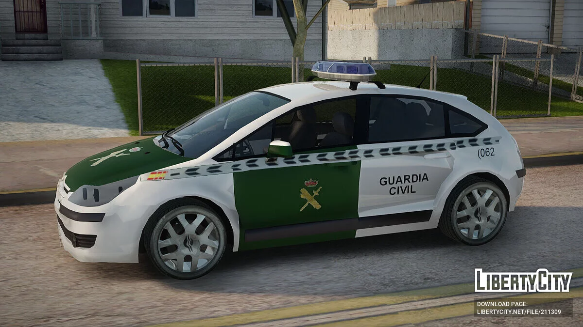 Citroen C4 Guardia Civil / GTA San Andreas