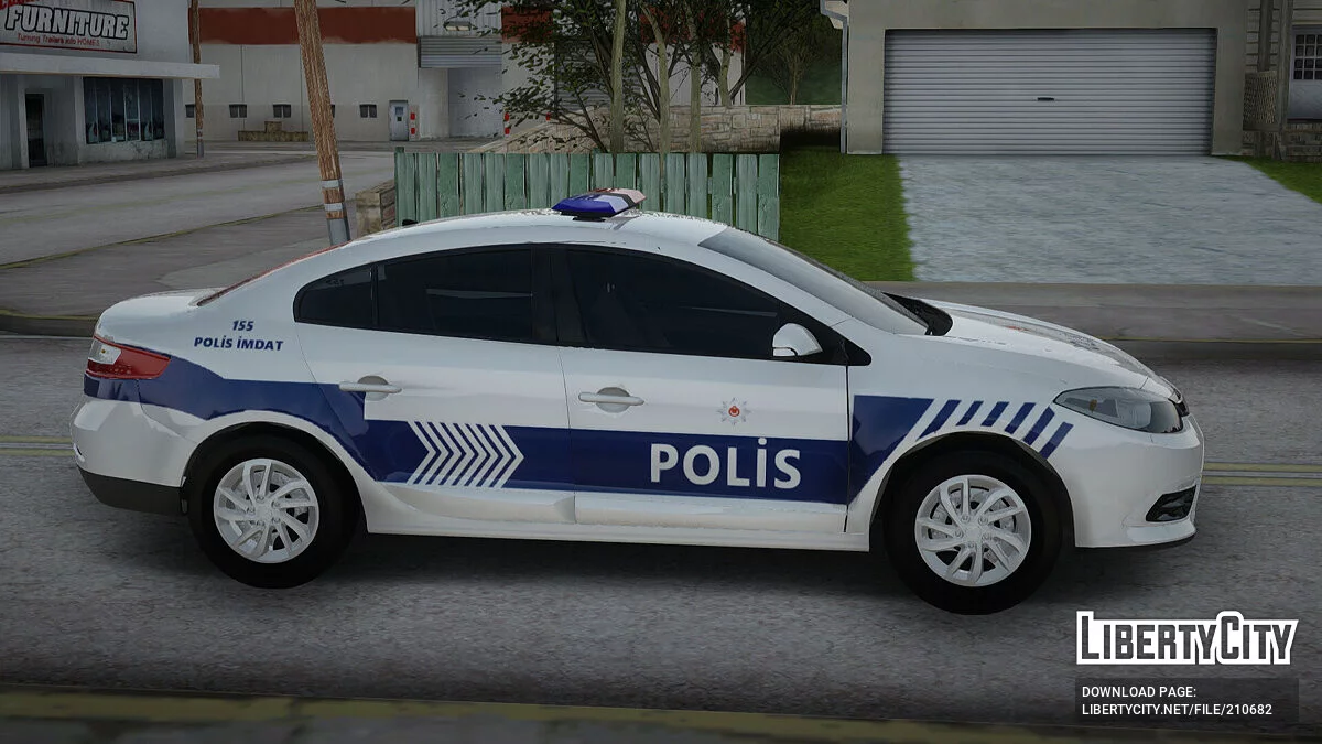 Renault Fluence Turkish Police Car / GTA San Andreas