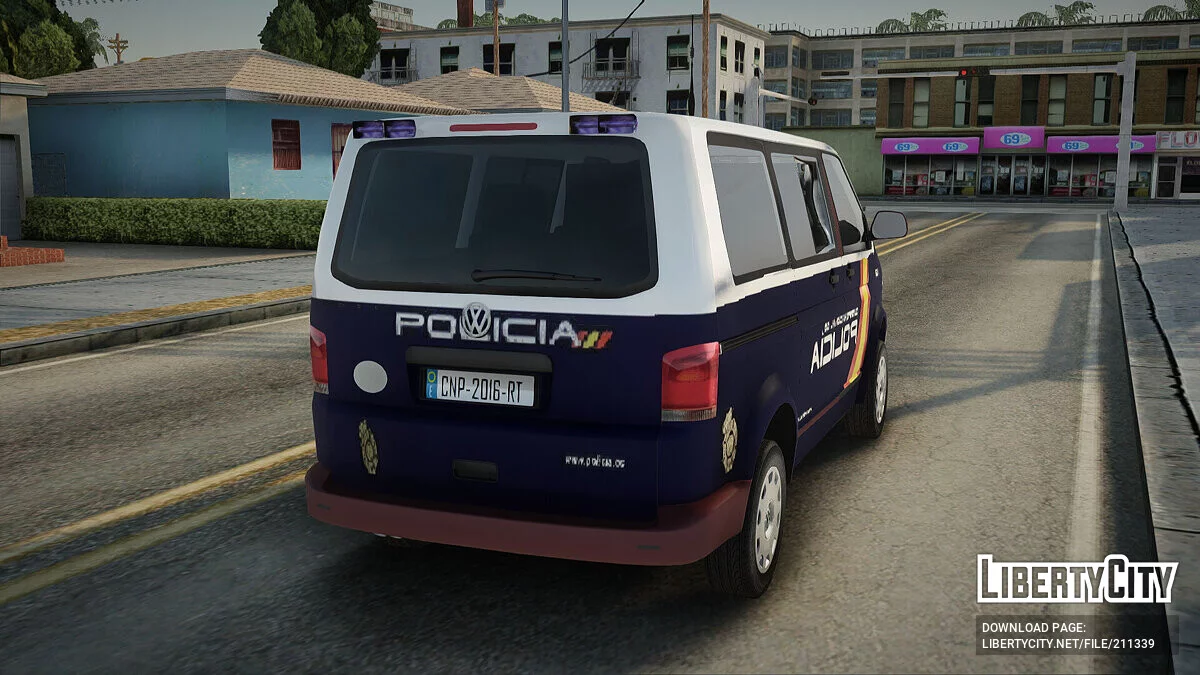 Volkswagen Transporter Spanish Police / GTA San Andreas