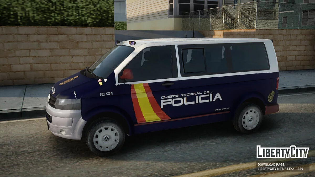 Volkswagen Transporter Spanish Police / GTA San Andreas