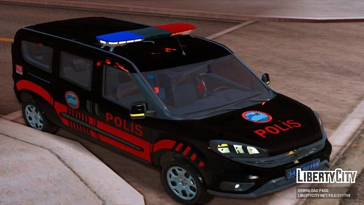 Fiat Doblo - Полиция / GTA San Andreas
