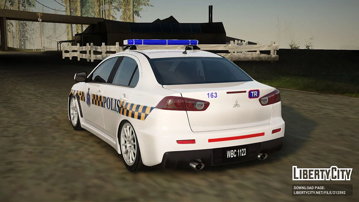 Mitsubishi Lancer Evolution X Malaysia Police / GTA San Andreas
