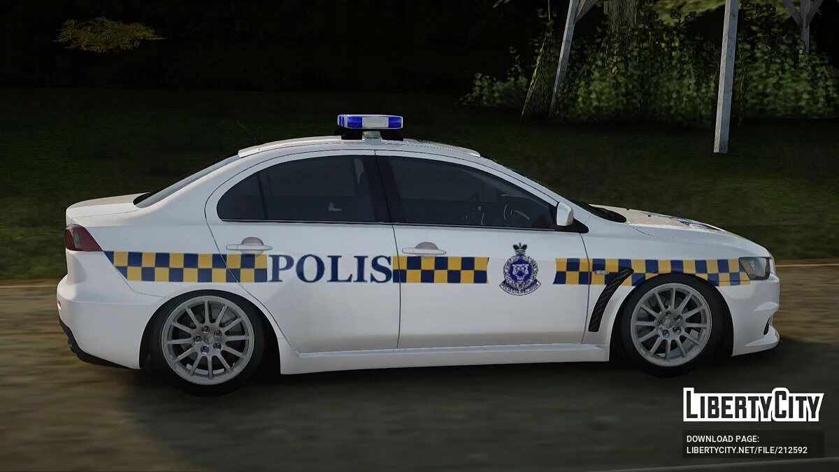 Mitsubishi Lancer Evolution X Malaysia Police / GTA San Andreas