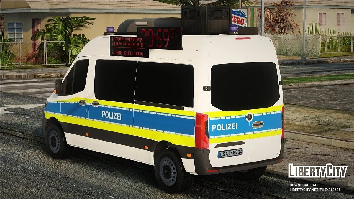 Mercedes-Benz Sprinter - Polizei Laukw / GTA San Andreas
