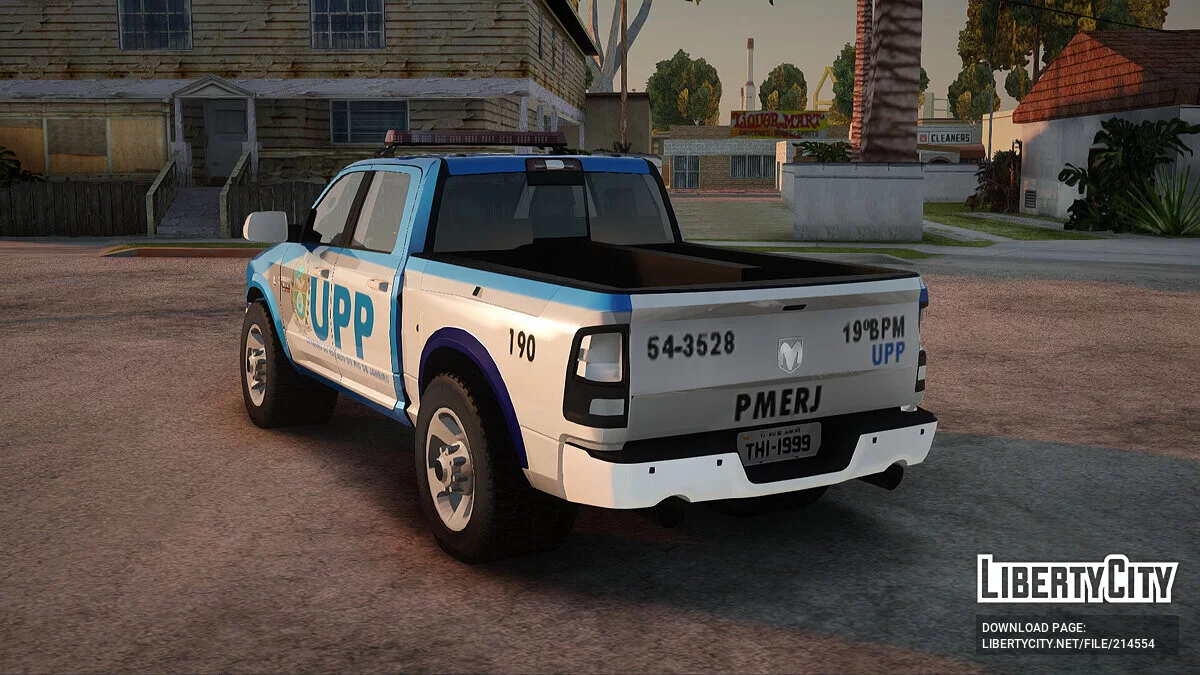 Dodge Ram 2008 Police Pmerj Upp Police Of Rio De Janeiro V2 / GTA San Andreas