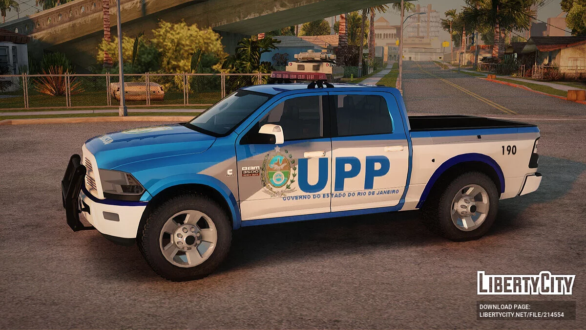 Dodge Ram 2008 Police Pmerj Upp Police Of Rio De Janeiro V2 / GTA San Andreas