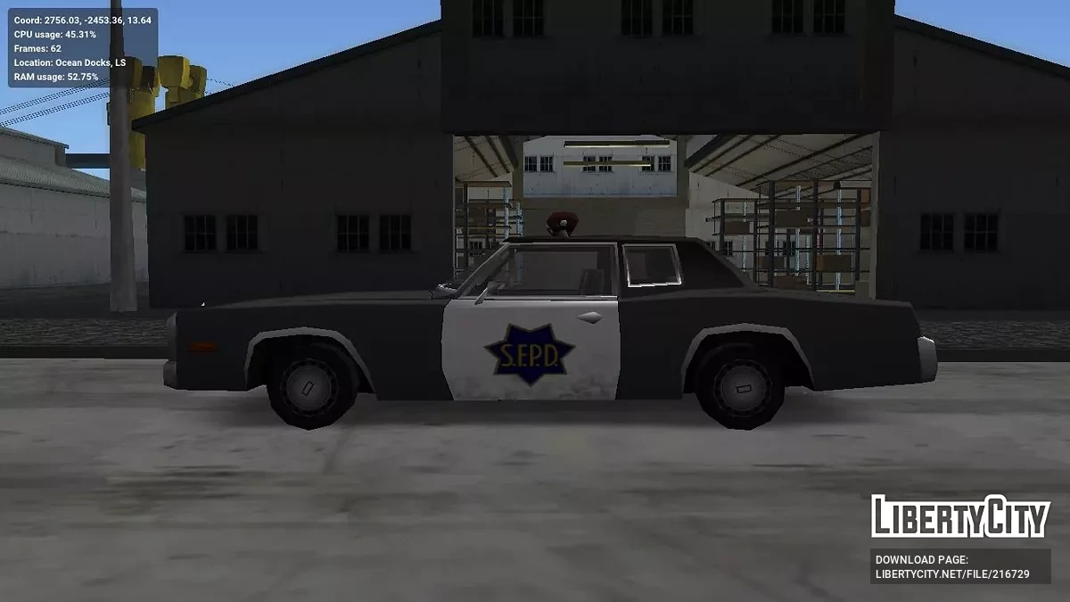 Полицейский Эсперанто 1971 (SFPD) / GTA San Andreas