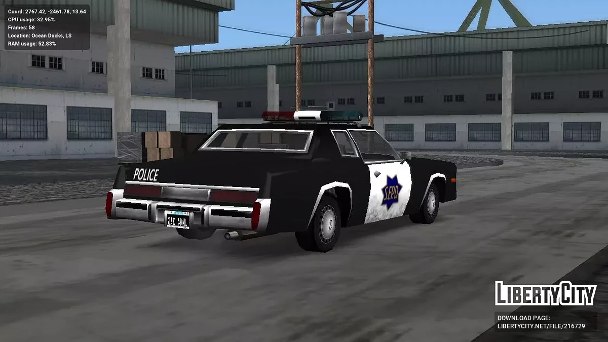 Полицейский Эсперанто 1971 (SFPD) / GTA San Andreas