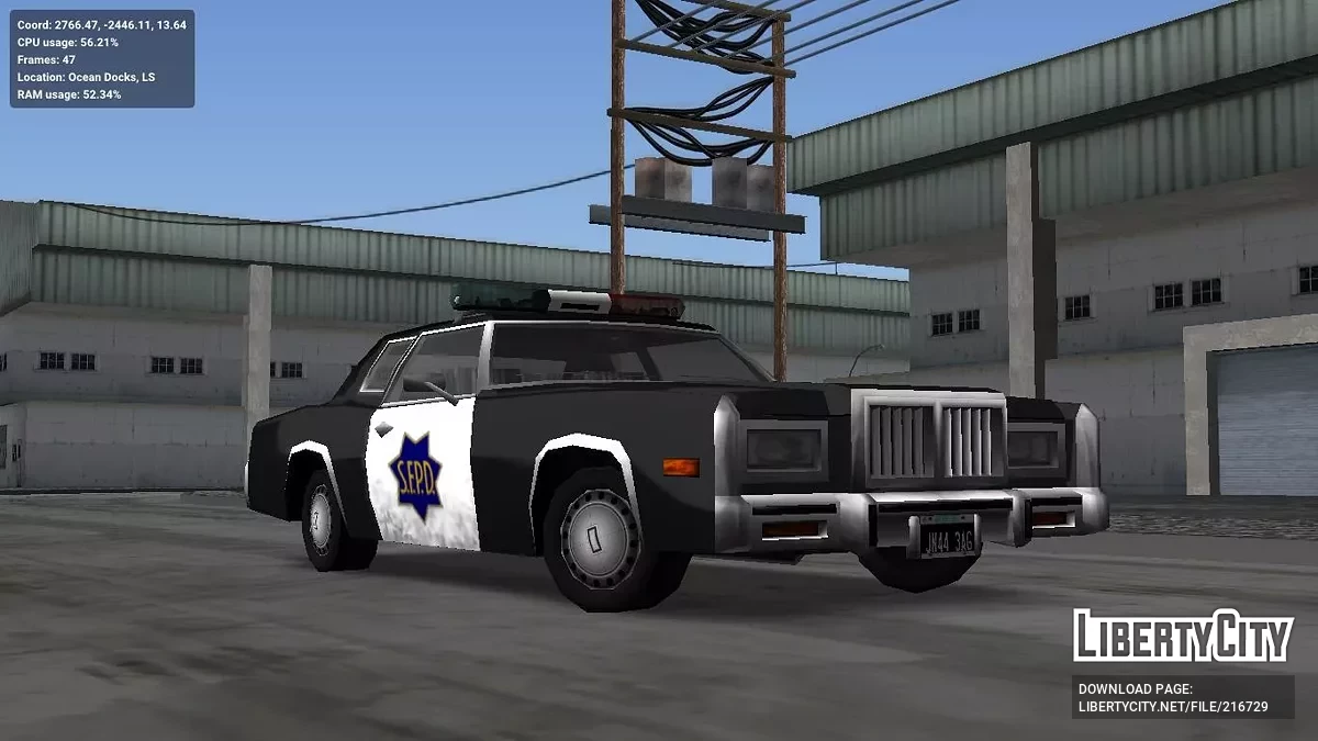 Полицейский Эсперанто 1971 (SFPD) для GTA San Andreas