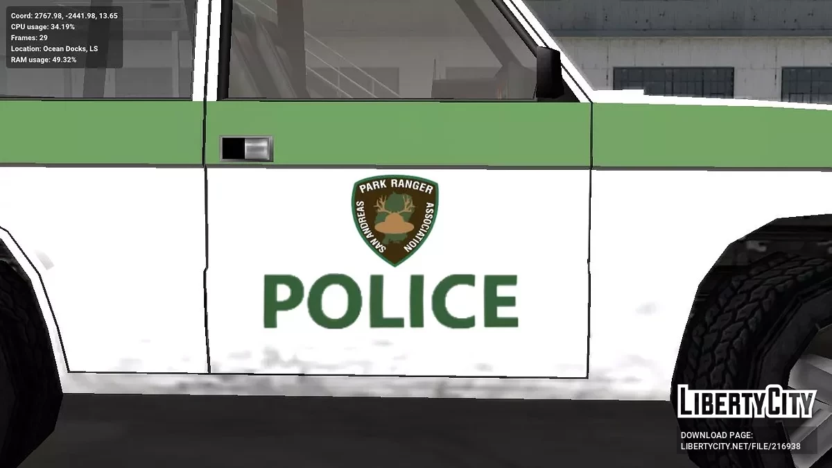Hustley Police park ranger / GTA San Andreas
