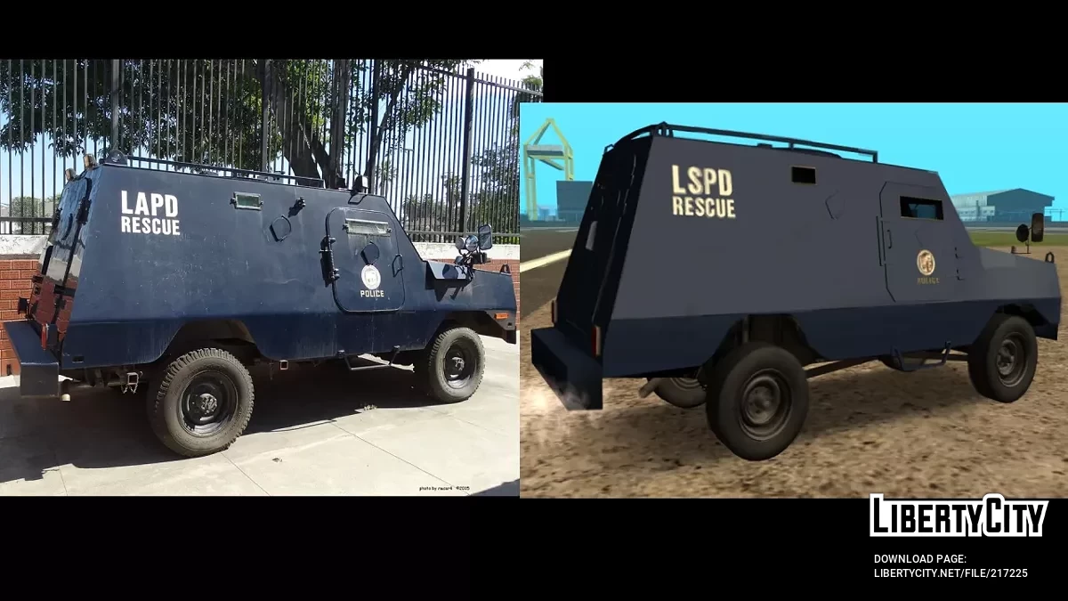 FBI Truck - Cadillac Gage Ranger / GTA San Andreas