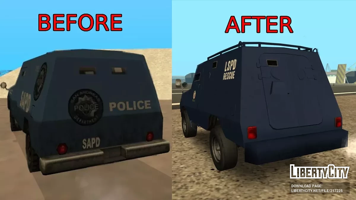 FBI Truck - Cadillac Gage Ranger / GTA San Andreas