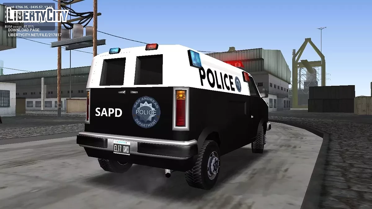 Pony SWAT Low Poly / GTA San Andreas