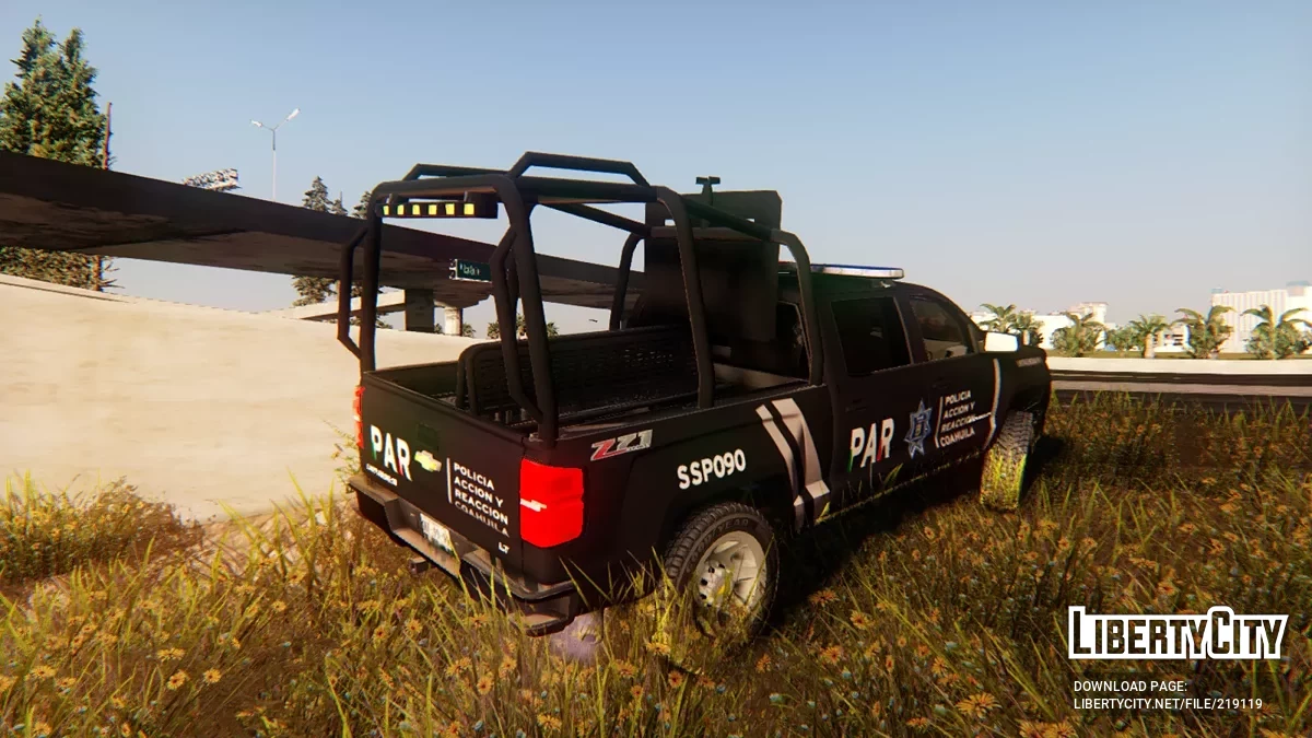Chevrolet Silverado Policia Accion y Reaccion Coahuila / GTA San Andreas