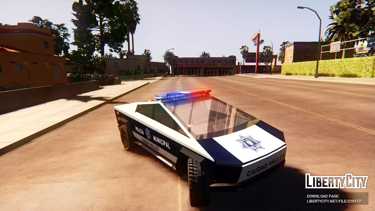 Cybertruck Policía Municipal Ciudad Valles / GTA San Andreas