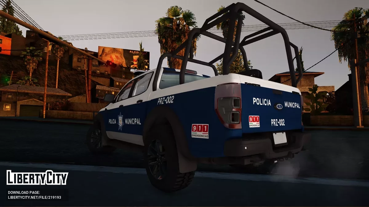 Ford Ranger Raptor Policía Municipal Zamora / GTA San Andreas