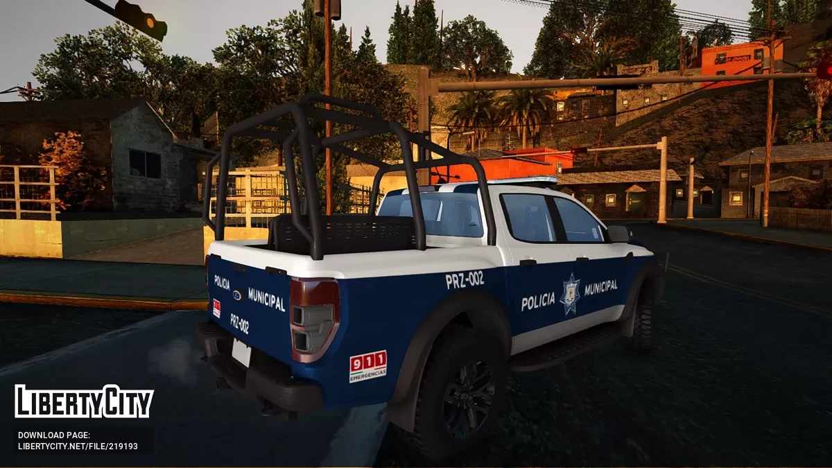 Ford Ranger Raptor Policía Municipal Zamora / GTA San Andreas