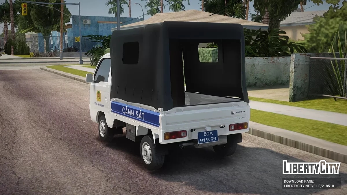 Honda Acty Vietnam Ward Police Car / GTA San Andreas