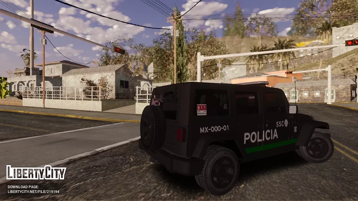 Jeep Wrangler Policía CDMX / GTA San Andreas
